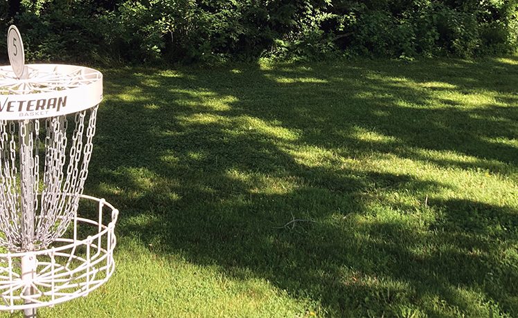 Disc golf hole at Jericho Lake