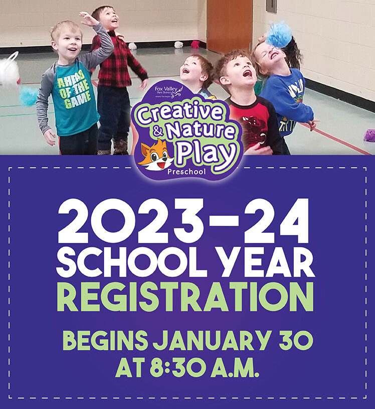Creative play preschool registration begins January 30