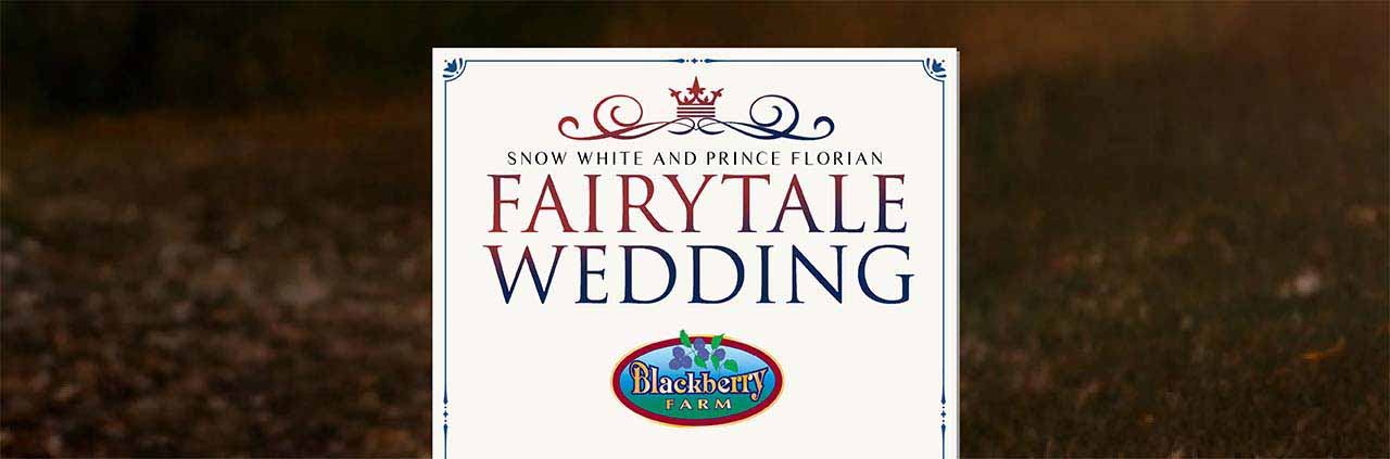 Snow White and Prince Florian Fairytale Wedding. Blackberry Farm.